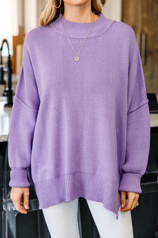 Prepare Yourself Lavender Purple Oversized Sweater Prepare Yourself Lavender Purple Oversized Sweater