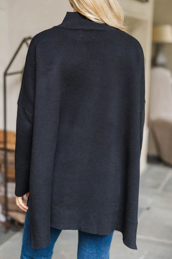 Going With You Black Mock Neck Sweater