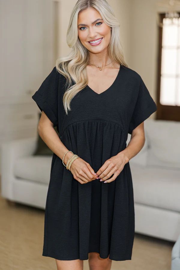NURSING COLLECTION: Full Of Joy Black Dress