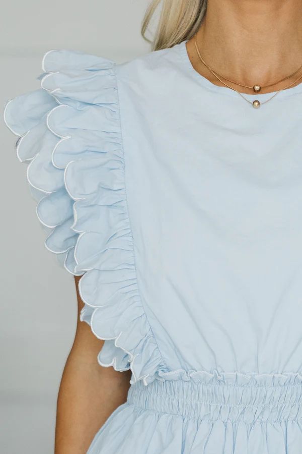 NURSING COLLECTION: Keep You Close Light Blue Dress