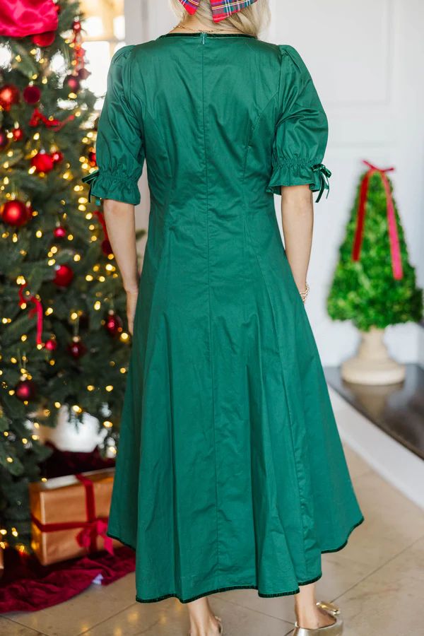 NURSING COLLECTION: Made To Love Emerald Midi Dress NURSING COLLECTION: Made To Love Emerald Midi Dress