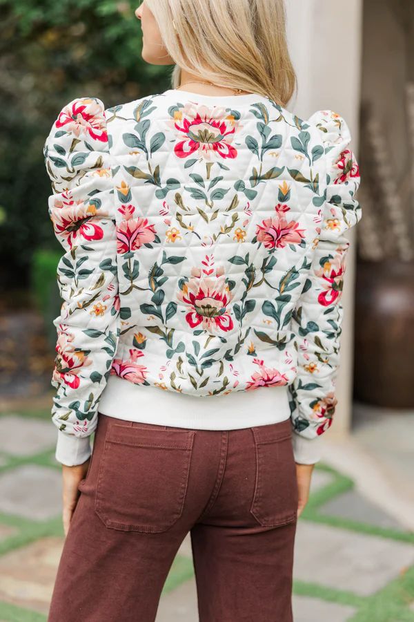 My Own Music Cream Floral Sweater My Own Music Cream Floral Sweater