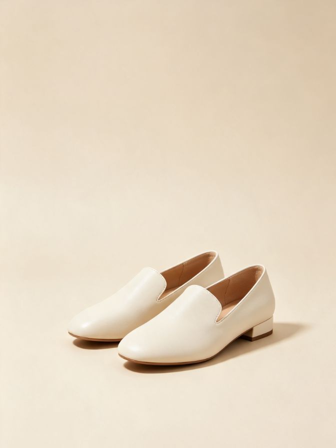 Slip-On Low Heel Loafers Slip-On Low Heel Loafers