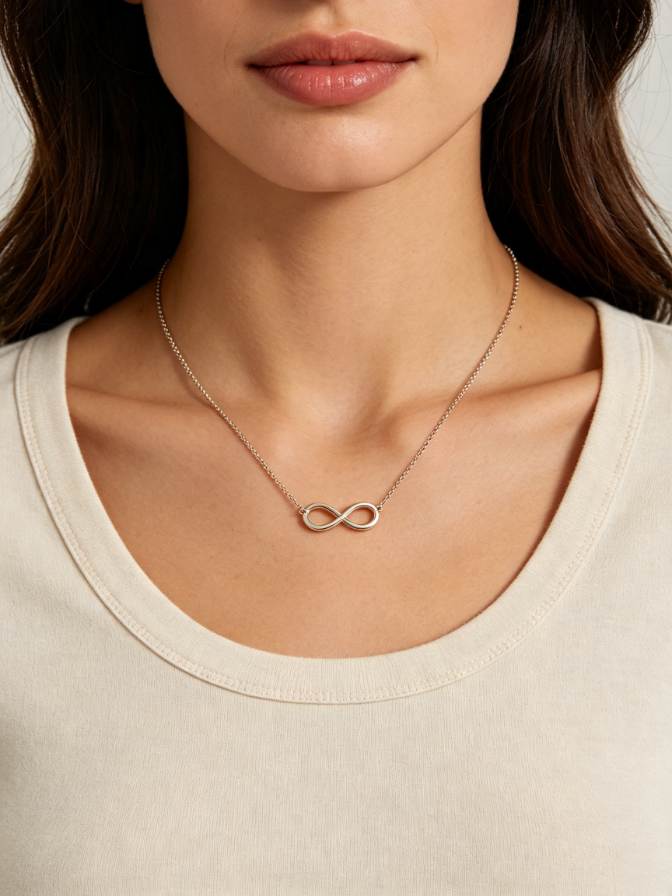Infinity symbol pendant necklace