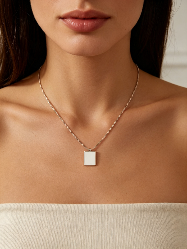 Square Pendant Necklace