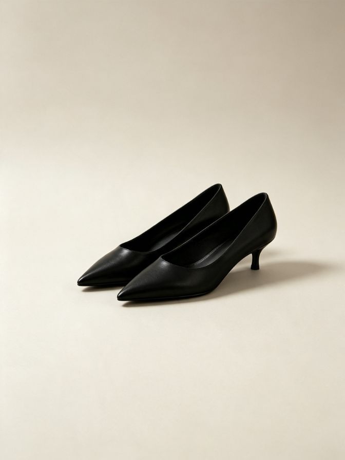 Pointed Toe Kitten Heel Pumps Pointed Toe Kitten Heel Pumps