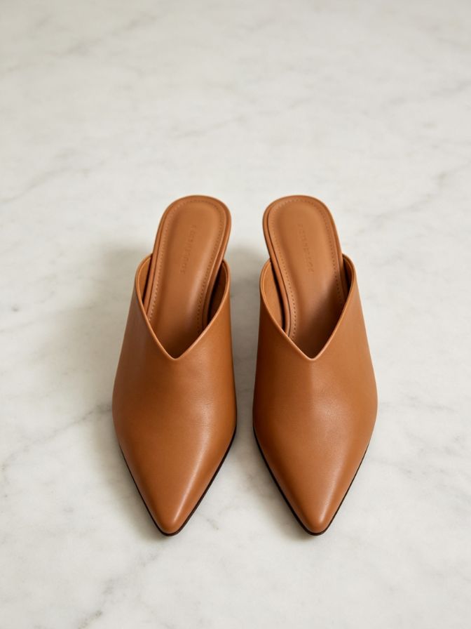 Pointed Toe Slip-On Mules Pointed Toe Slip-On Mules
