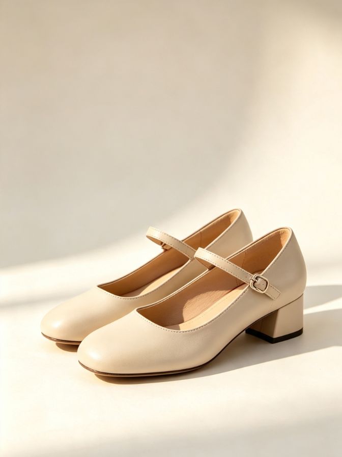 Round Toe Mary Jane Block Heels Round Toe Mary Jane Block Heels