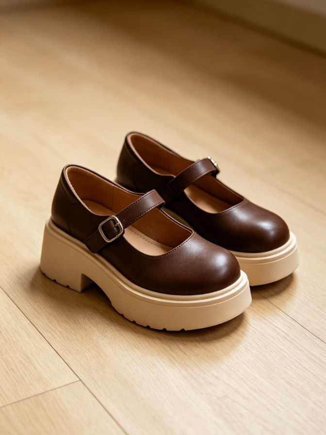 Platform Mary Jane Shoes
